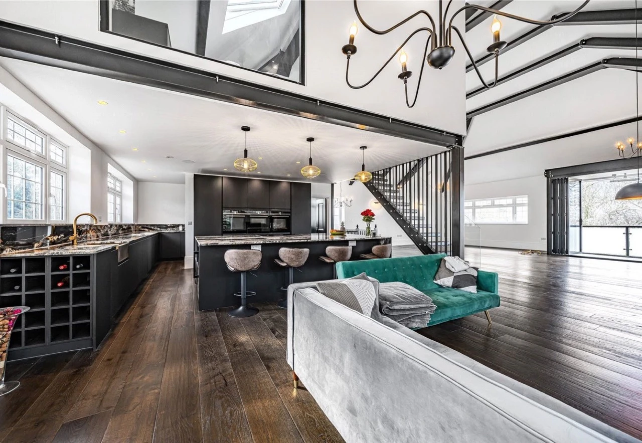 Bespoke black kitchen: New Build Family Home in Totteridge by Alb Homes